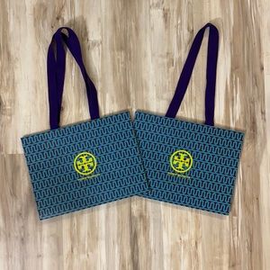❤️ Two Tory Burch logo shopping tote bags